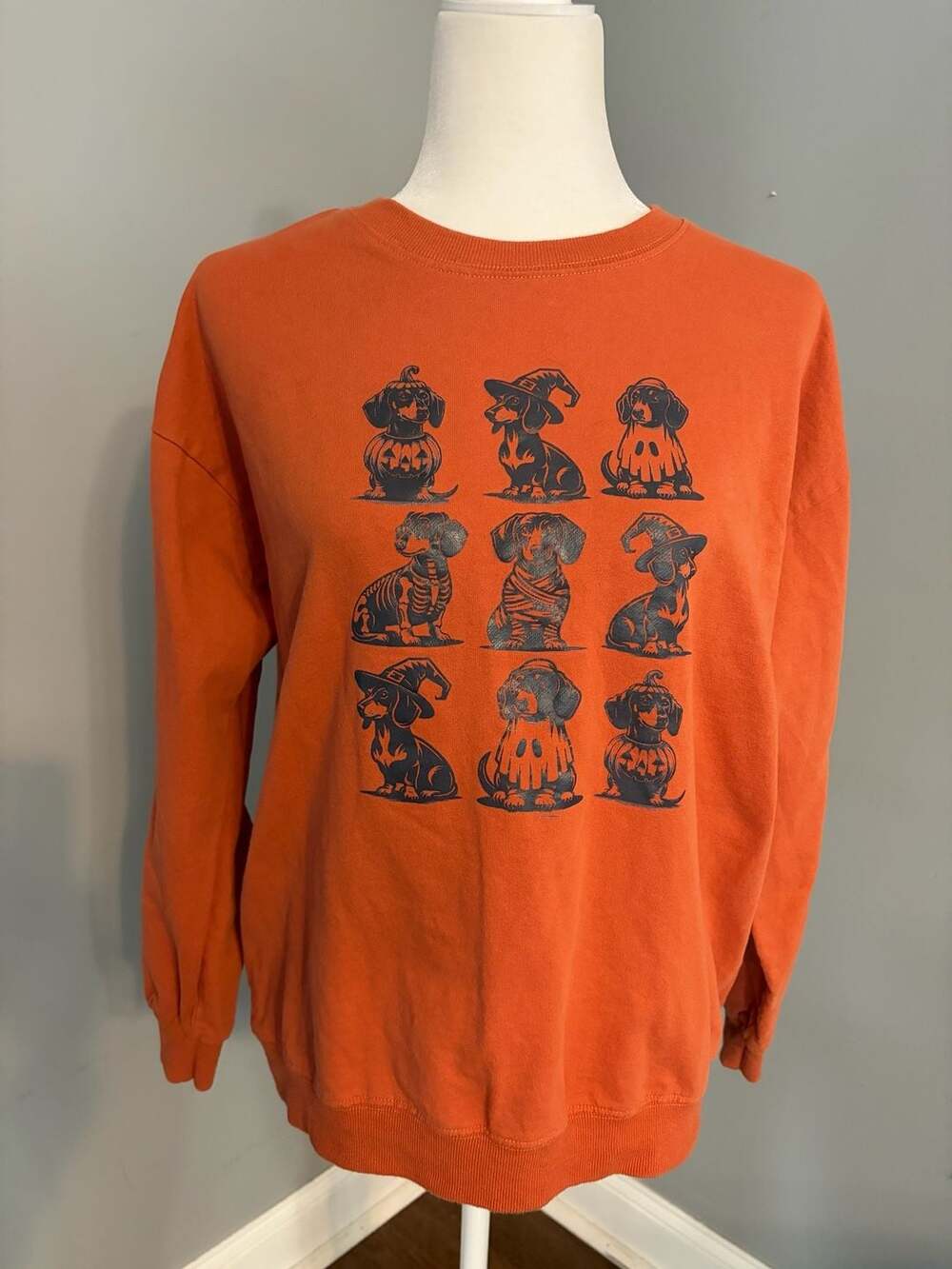 Dachshund Halloween, Halloweenie Tee, dog Mom Crewneck